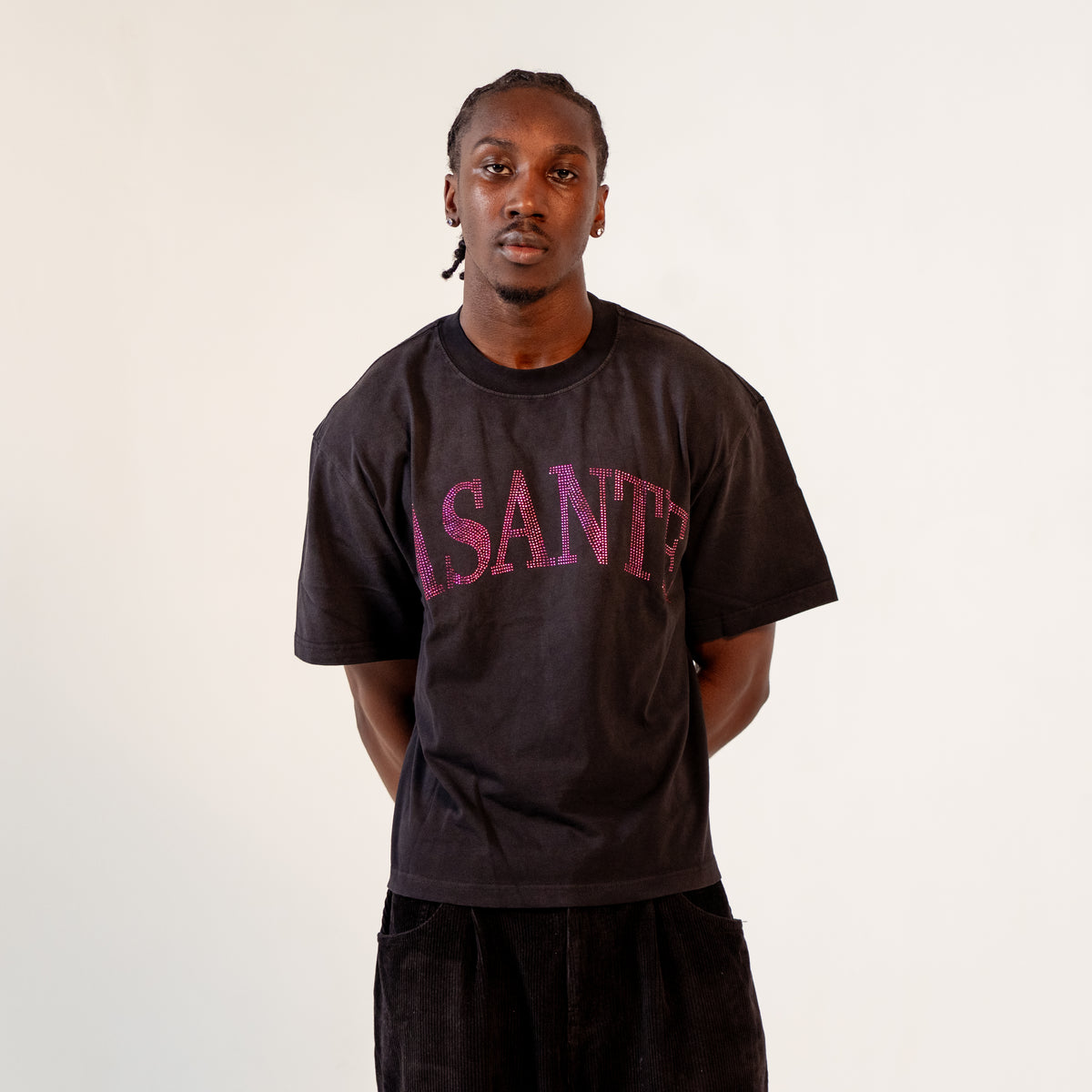 Asante Pink Rhinestones Heritage T-Shirt