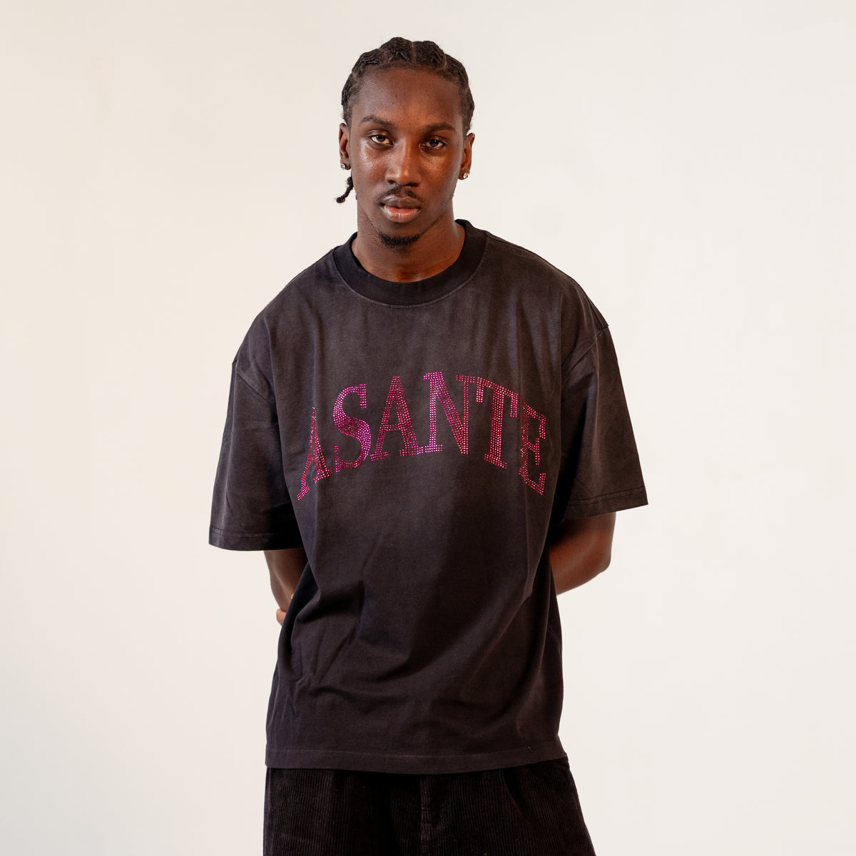 Asante Pink Rhinestones Heritage T-Shirt
