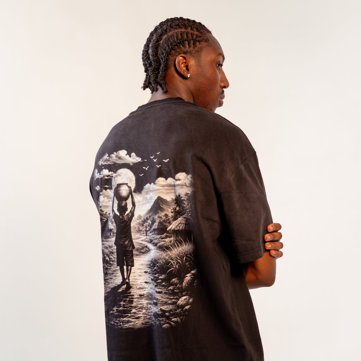 Asante Pink Rhinestones Heritage T-Shirt